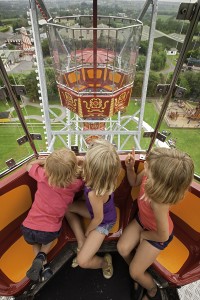 Kids on Ferris wheel Folly Farm